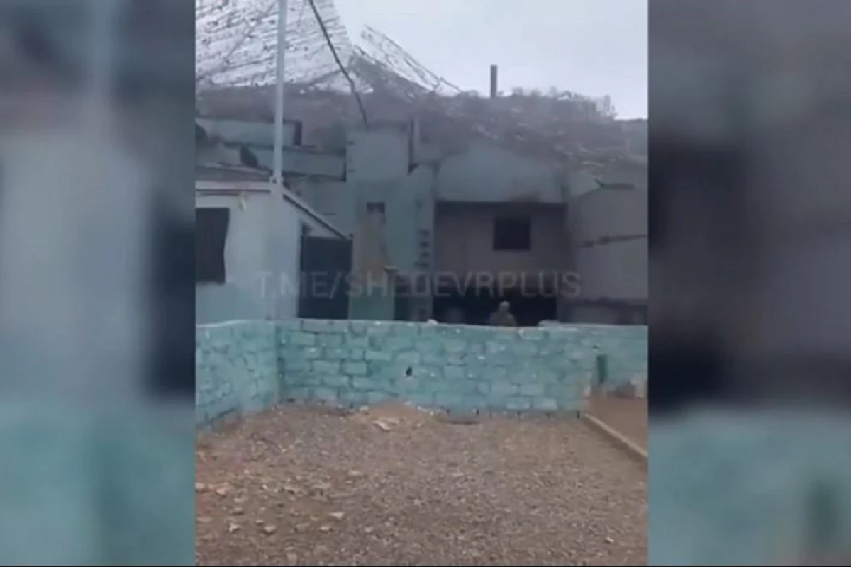 Erməni silahlı qüvvələrinin gizləndiyi beton sığınacaq - VİDEO