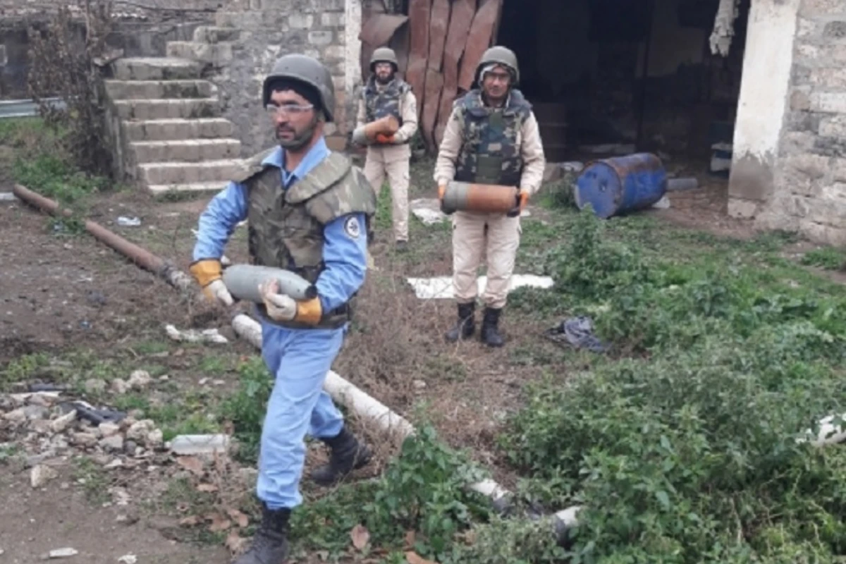 İşğaldan azad edilmiş ərazilərdə aşkarlanan mina və partlamamış hərbi sursatlar