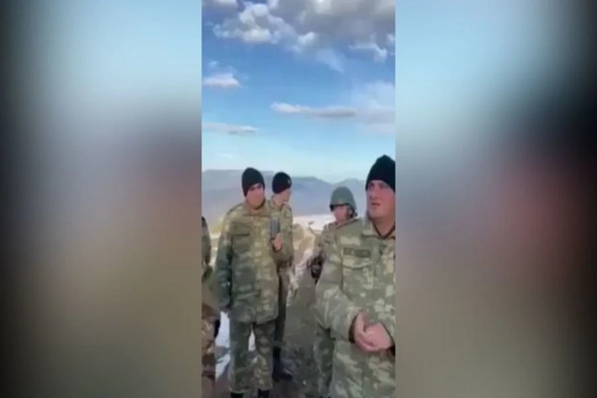 Армянский военнослужащий нашему офицеру на азербайджанском: Все осталось в прошлом, это ваша земля – ВИДЕО