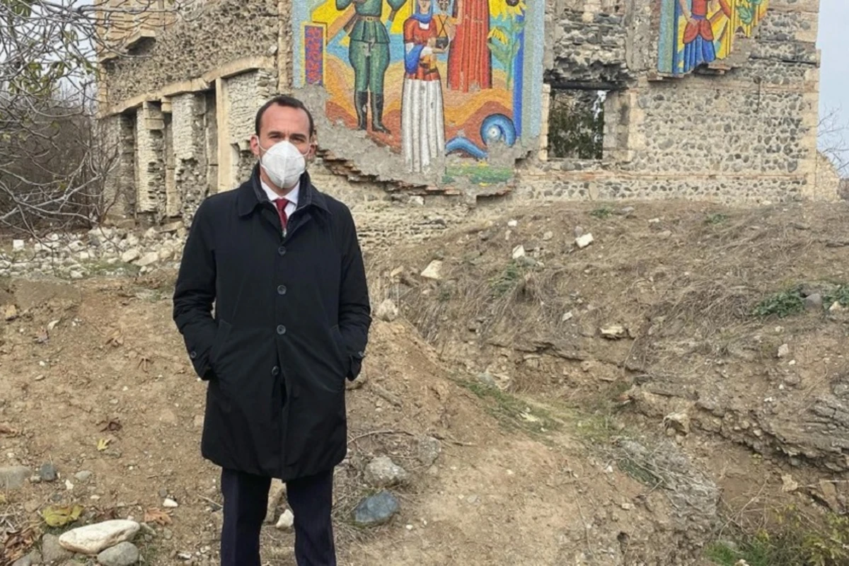 İtaliyanın dövlət katibi Ağdama səfəri ilə bağlı təəssüratlarını bölüşüb - FOTO