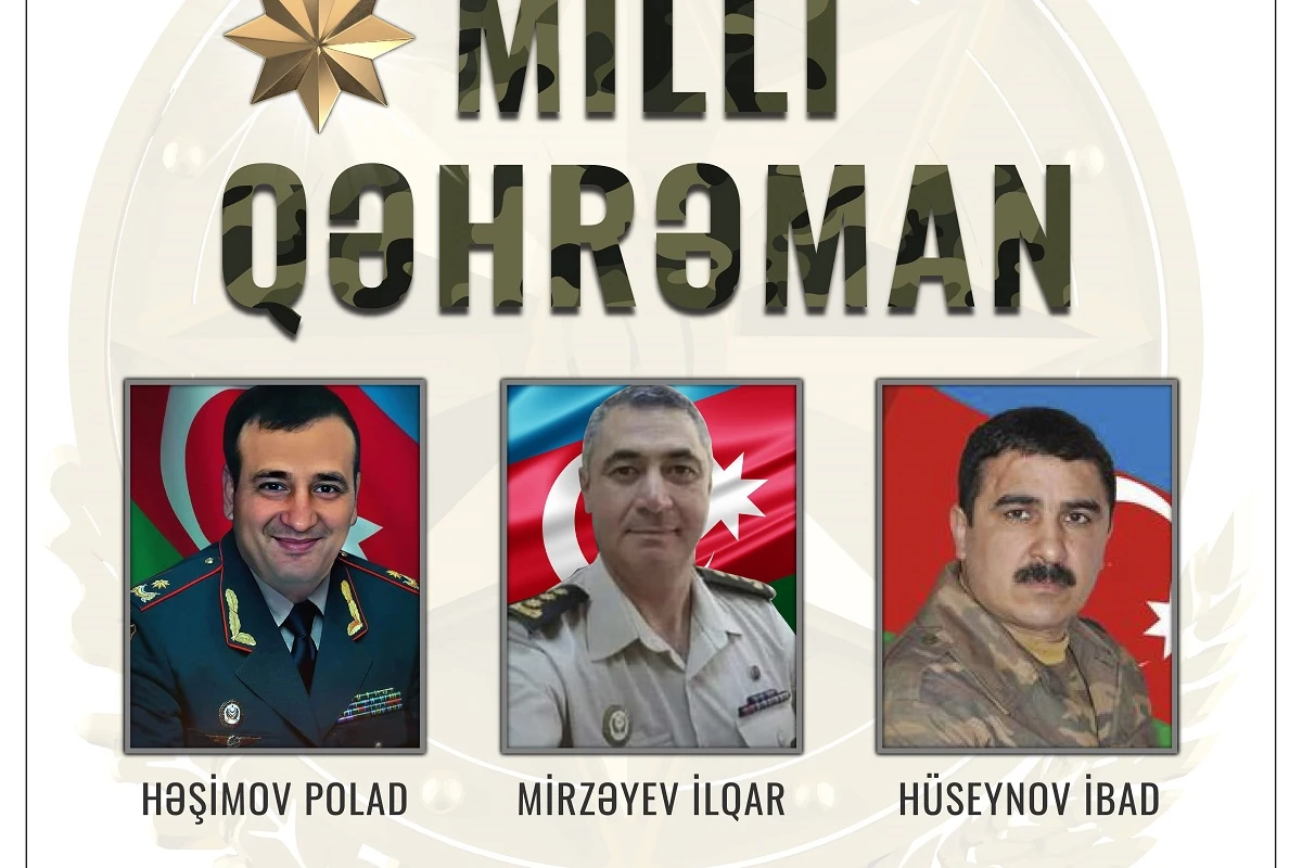 Milli Qəhrəman adı verilən hər üç şəxs üçün Prezidentin aylıq təqaüdü təyin edildi