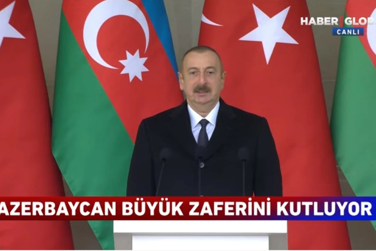 Ali Baş Komandan Zəfər paradında çıxış edib - VİDEO