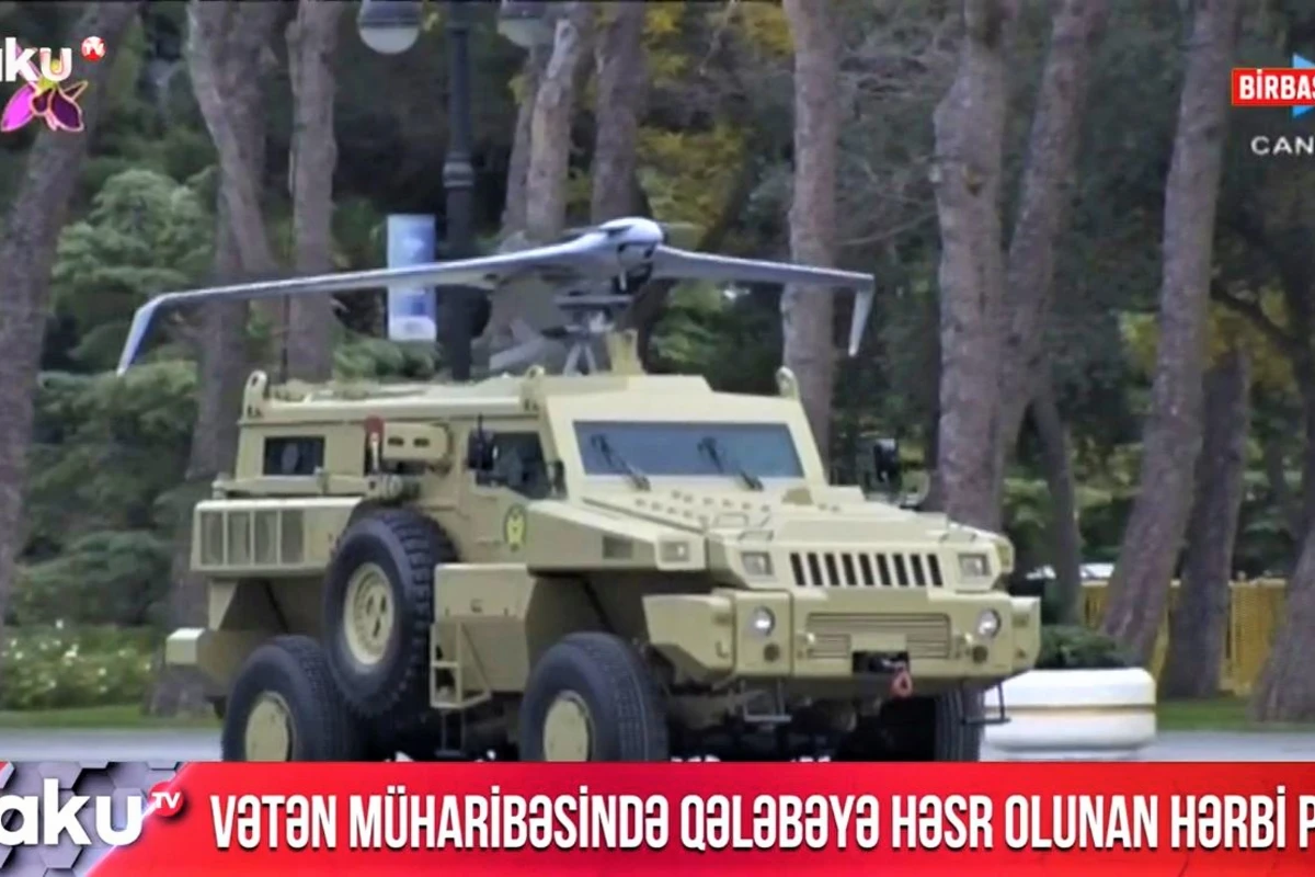 “İtiqovan”, “Bayraktar” və “Harop” PUA-ları Zəfər paradında - VİDEO