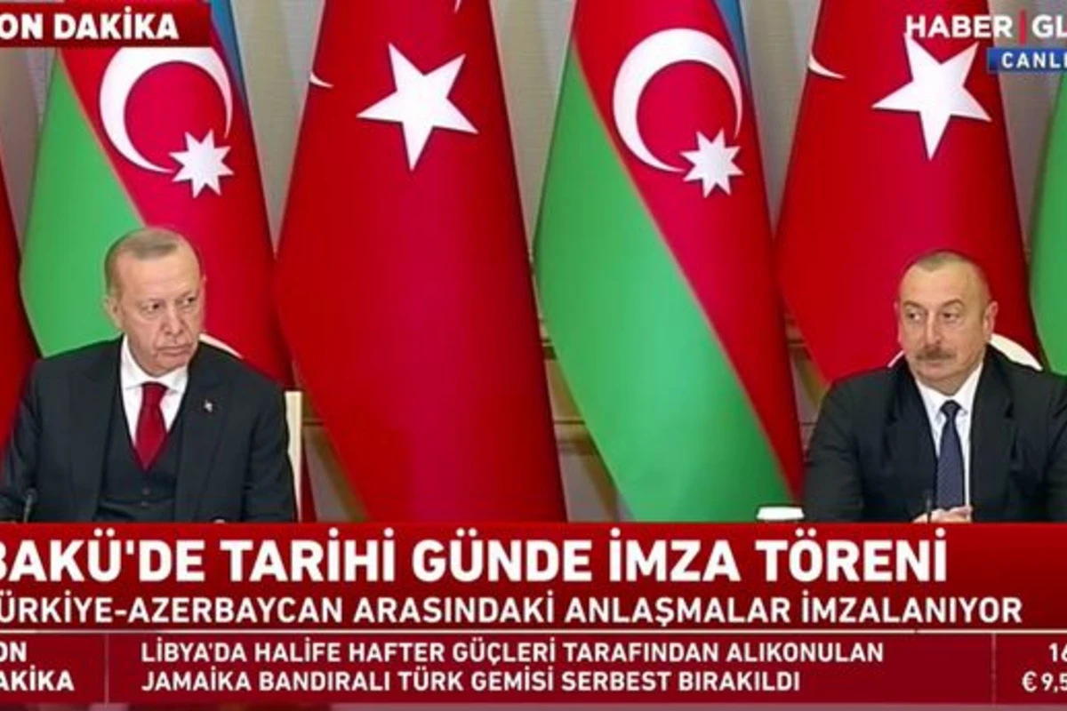 Azərbaycan və Türkiyə arasında sənədlərin imzalanma mərasimi - CANLI YAYIM