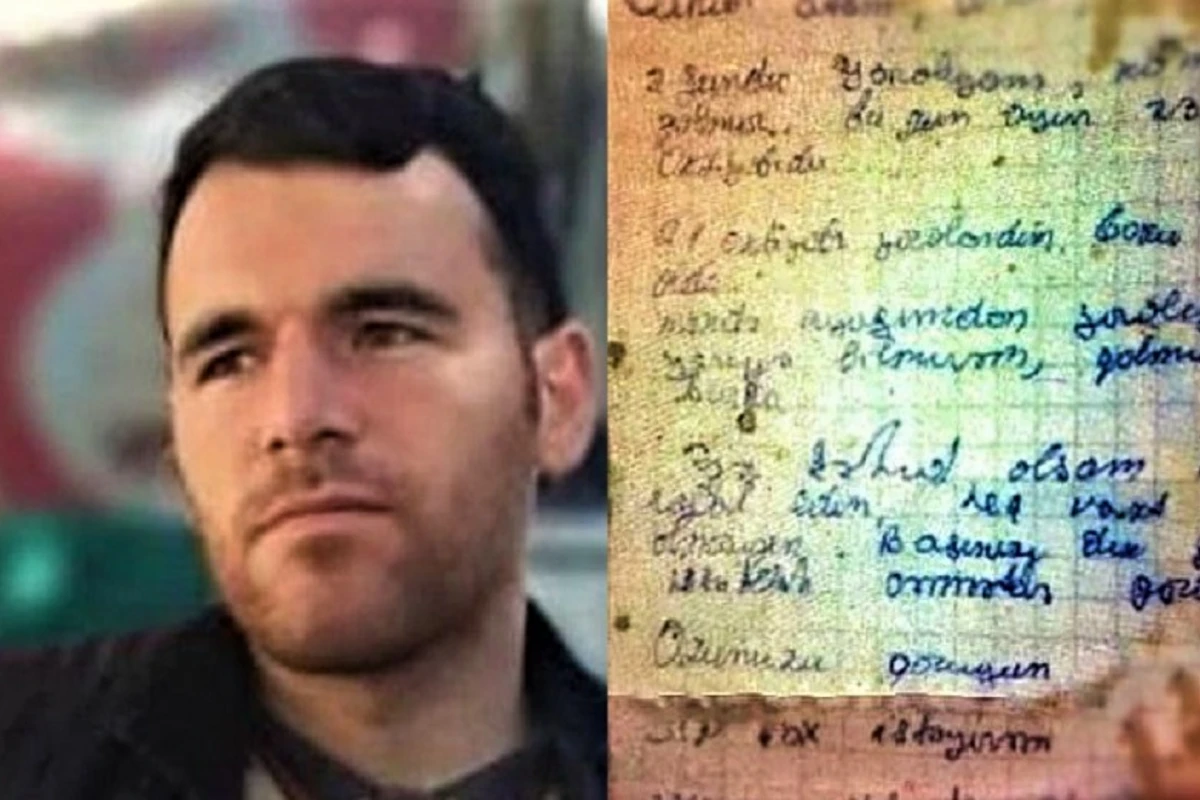Şəhidimizin ailəsinə yazdığı son məktub - FOTO