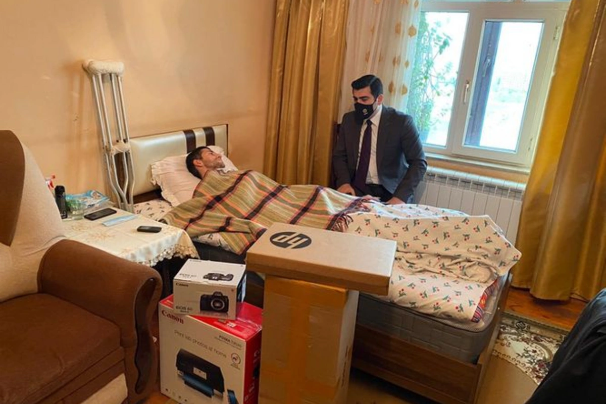 Müharibədə yaralanmış Elçin Sultanov özünüməşğulluq proqramına cəlb edilib