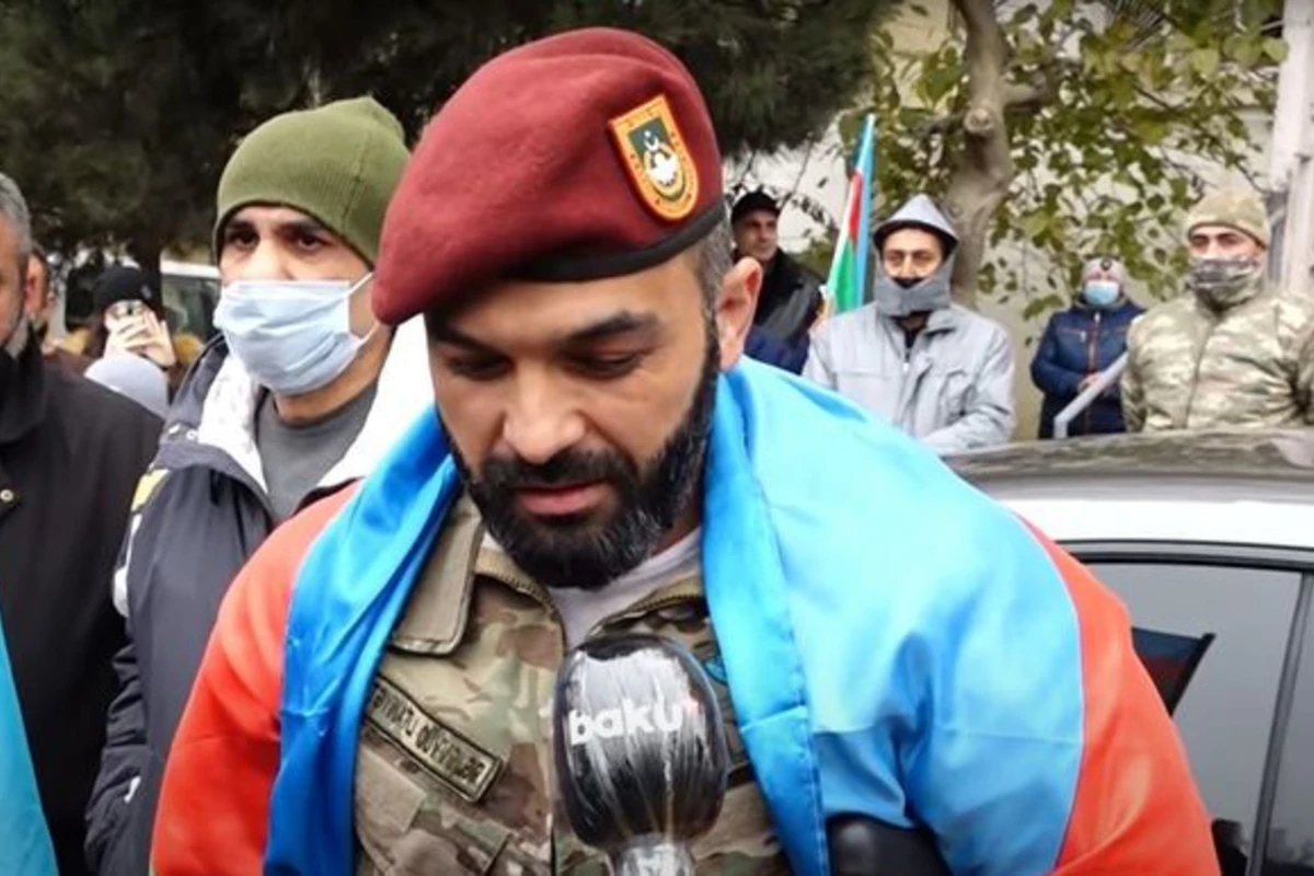 44 günlük Vətən müharibəsində yaralanan mayorumuz evinə qayıtdı - VİDEO