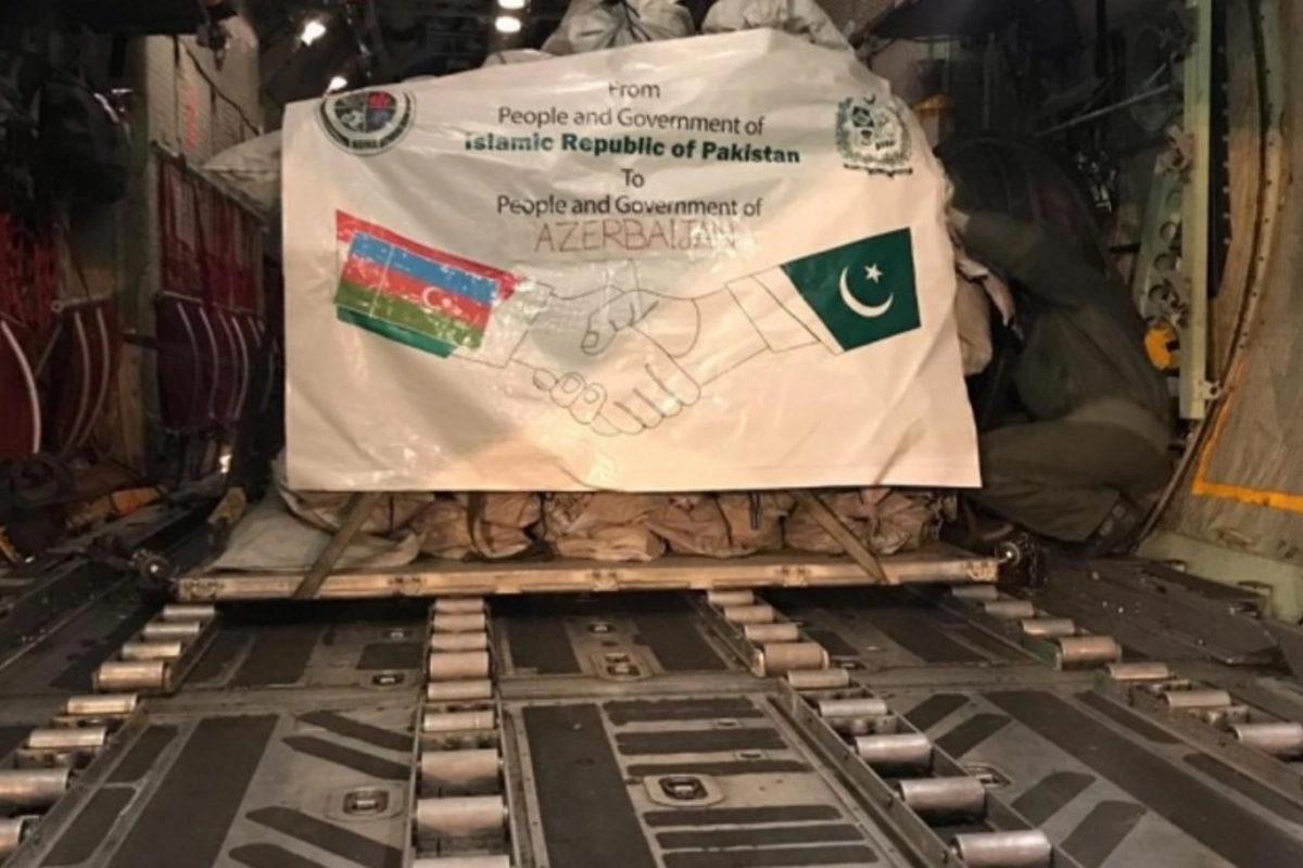 Pakistan Azərbaycana humanitar yardım göndərib - FOTO