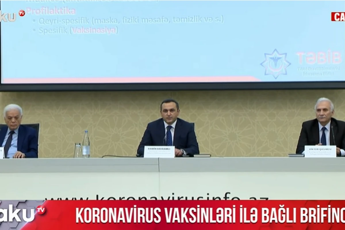 Operativ Qərargah vaksinasiya ilə bağlı brifinq keçirir - VİDEO