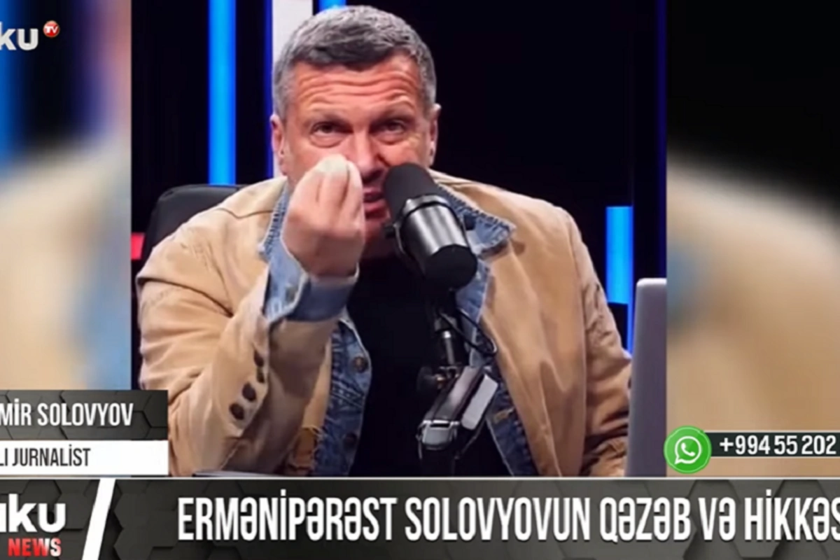 Ermənipərəst Solovyovun qəzəb və hikkəsi - VİDEO