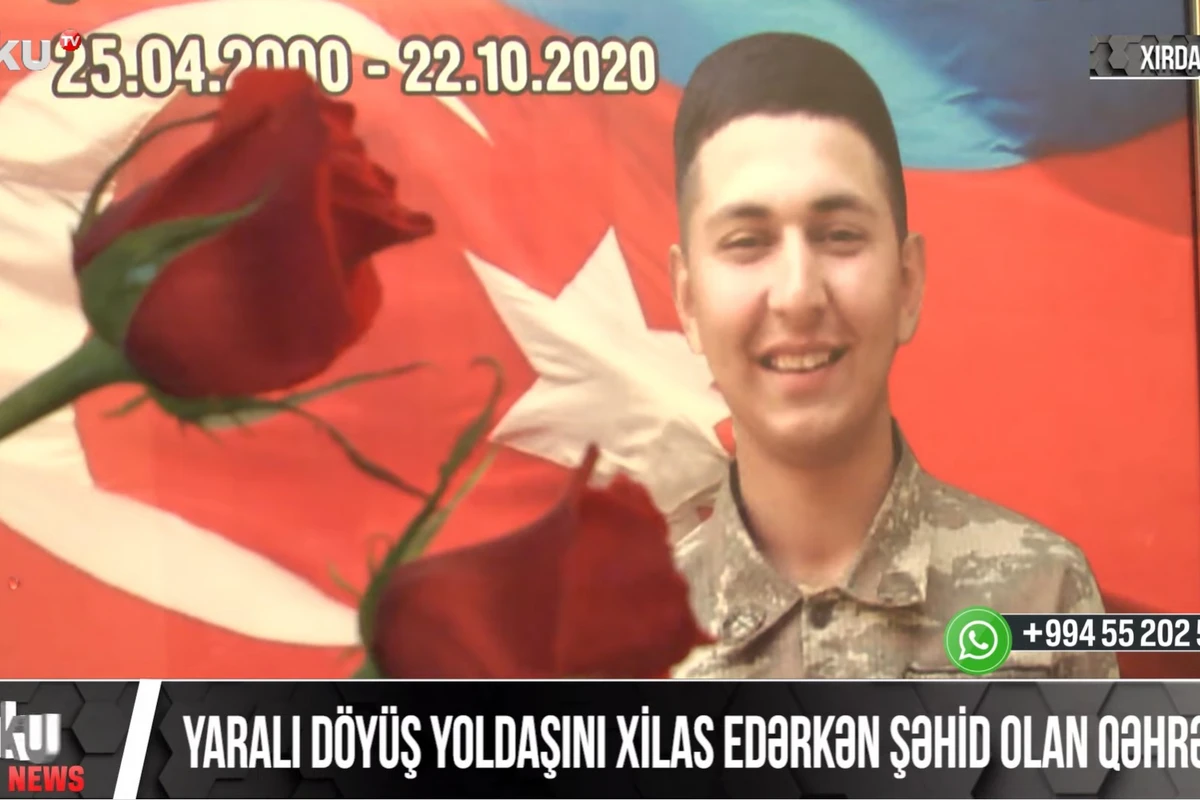 Yaralı dostunu xilas edərkən şəhid olan 20 yaşlı Səxavət - VİDEO