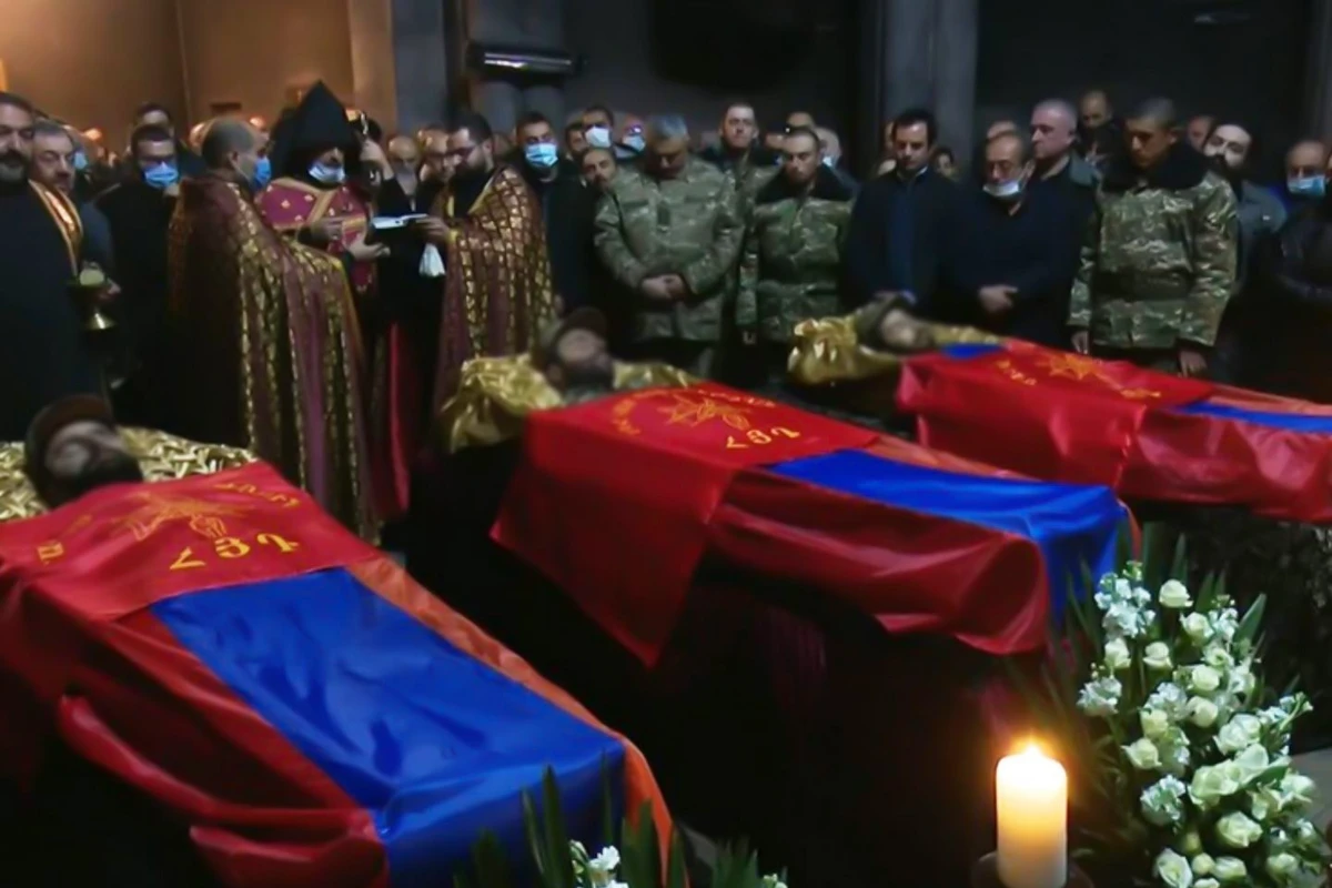 Qarabağda öldürülən PKK terrorçularının yas mərasimi keçirilib