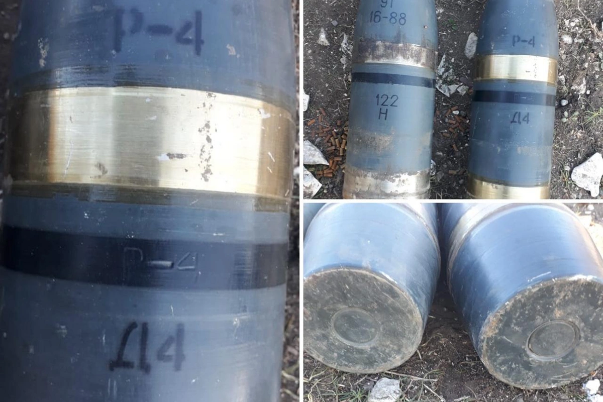 Suqovuşanda keçmiş erməni postundan ağ fosfor bombaları aşkar olundu - FOTO