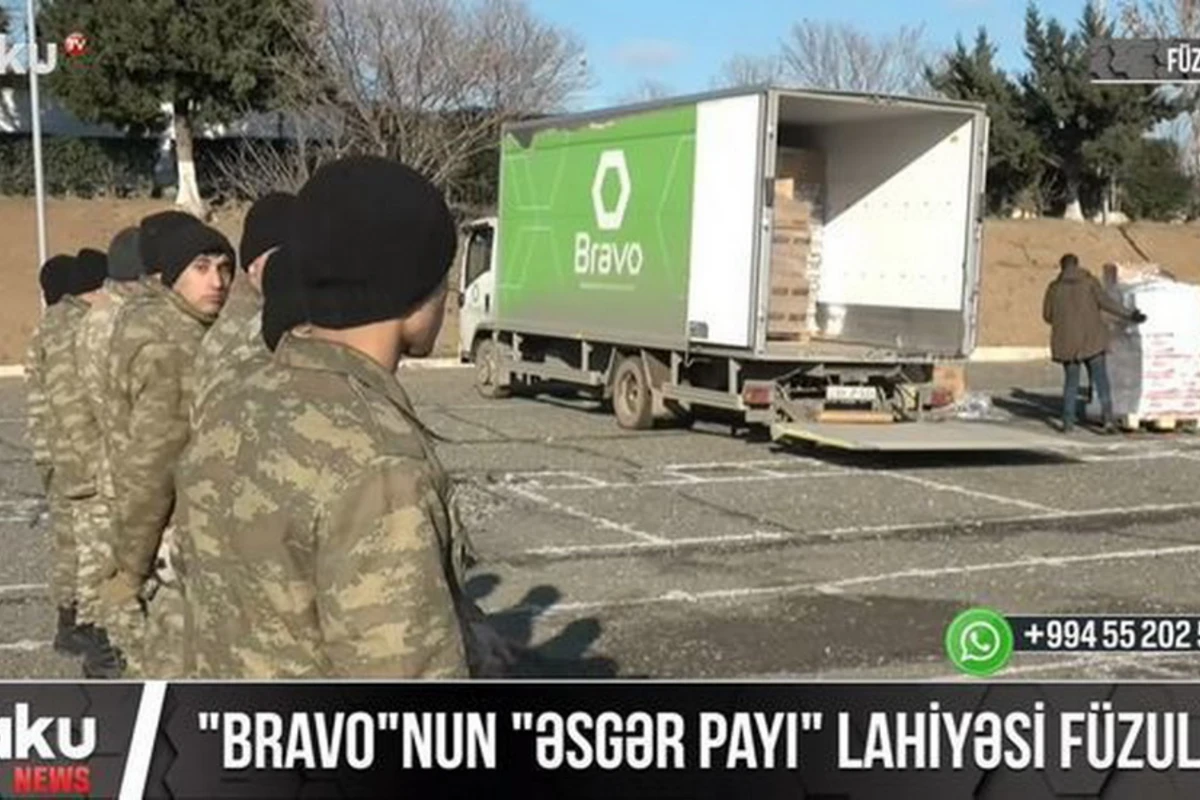 Bravo доставил подарки для солдат в Физули - ВИДЕО