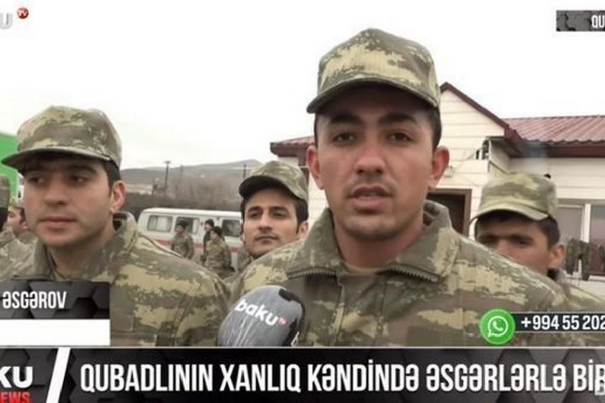 Один день из жизни военнослужащих в селе Ханлыг Губадлинского района - ВИДЕО