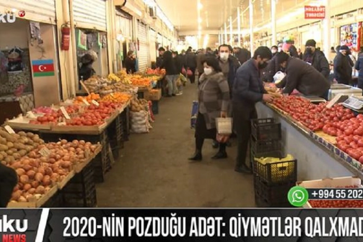2020-ci ildə daha bir ilk: Bazarda qiymətlər qalxmaq əvəzinə endirildi - VİDEO