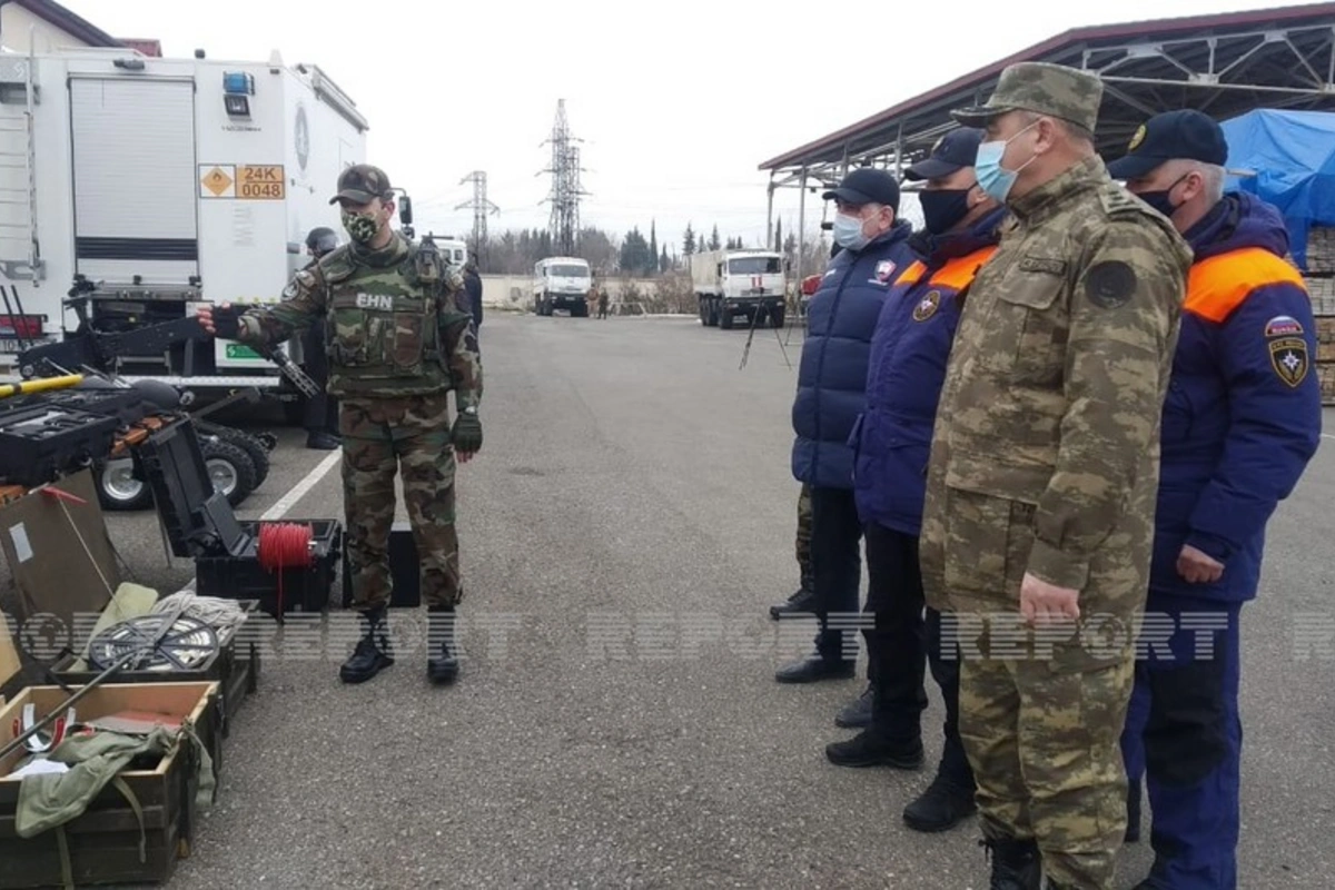 Ağdamda Azərbaycan və Rusiya minaaxtaranlarının birgə təlimi başlayıb - FOTO