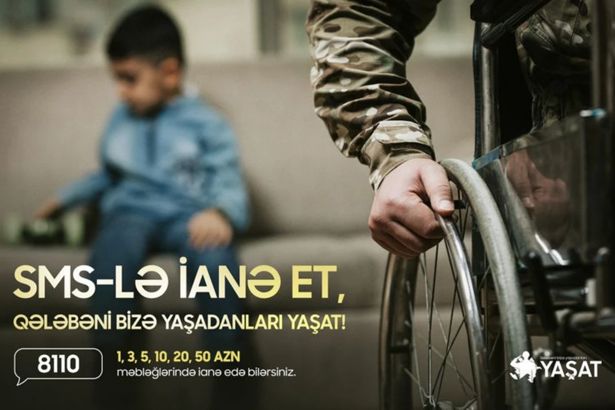 “YAŞAT Fonduna 8110 SMS vasitəsilə ianə etmək imkanı yaradılıb “YAŞAT Fonduna 8110 SMS vasitəsilə ianə etmək imkanı yaradılıb