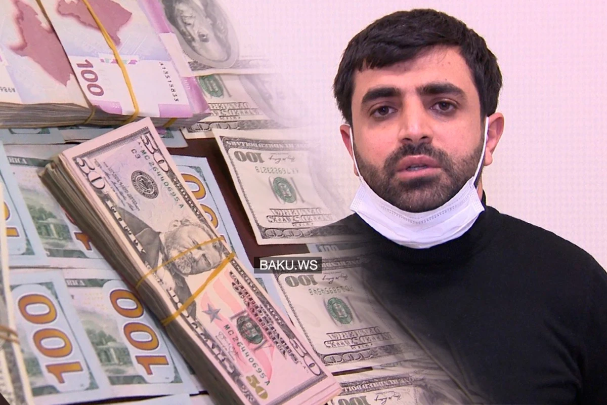 В Баку задержан мужчина, продававший 1 доллар за 1 манат 74 гяпика – ВИДЕО