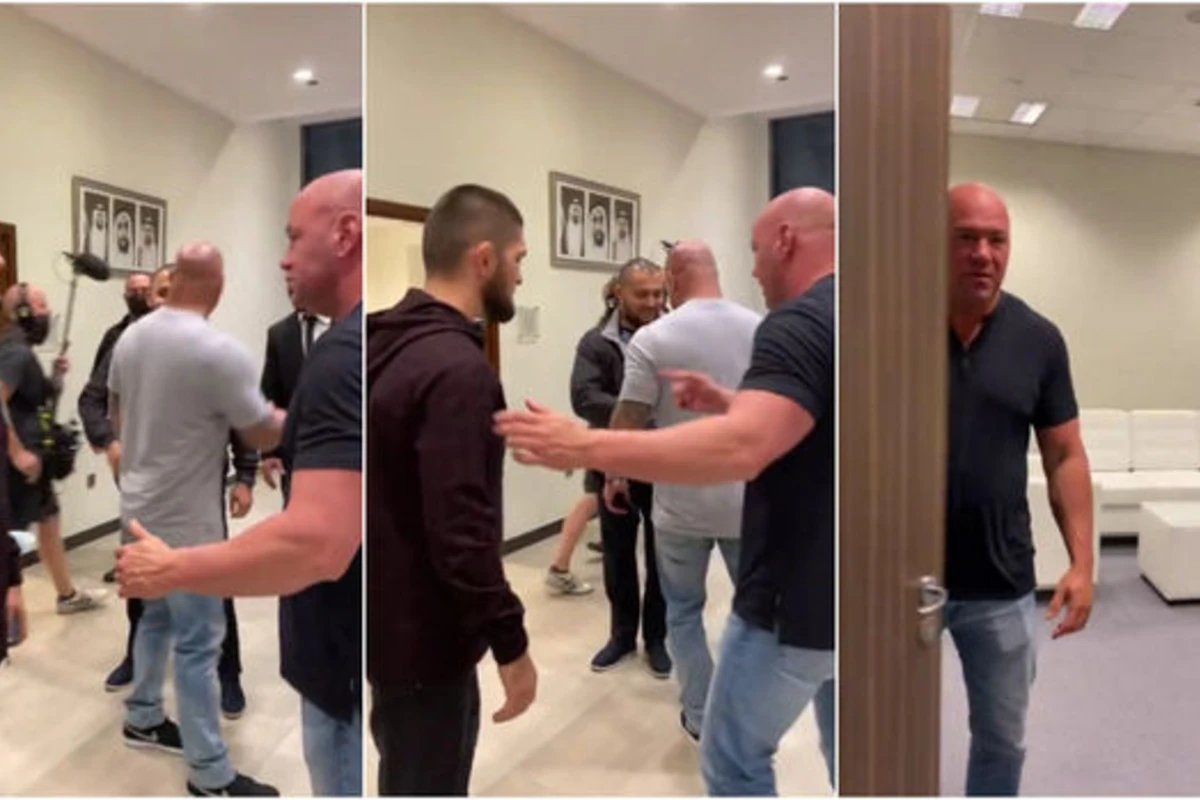 UFC prezidentinin Həbiblə təkbətək görüşü baş tutub - VİDEO
