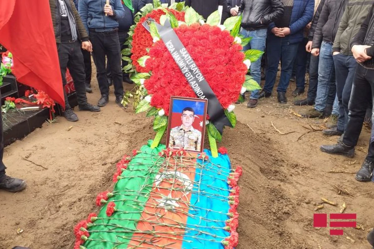 Azərbaycan Ordusunun şəhid olan hərbçisi Saatlıda dəfn edilib - FOTO