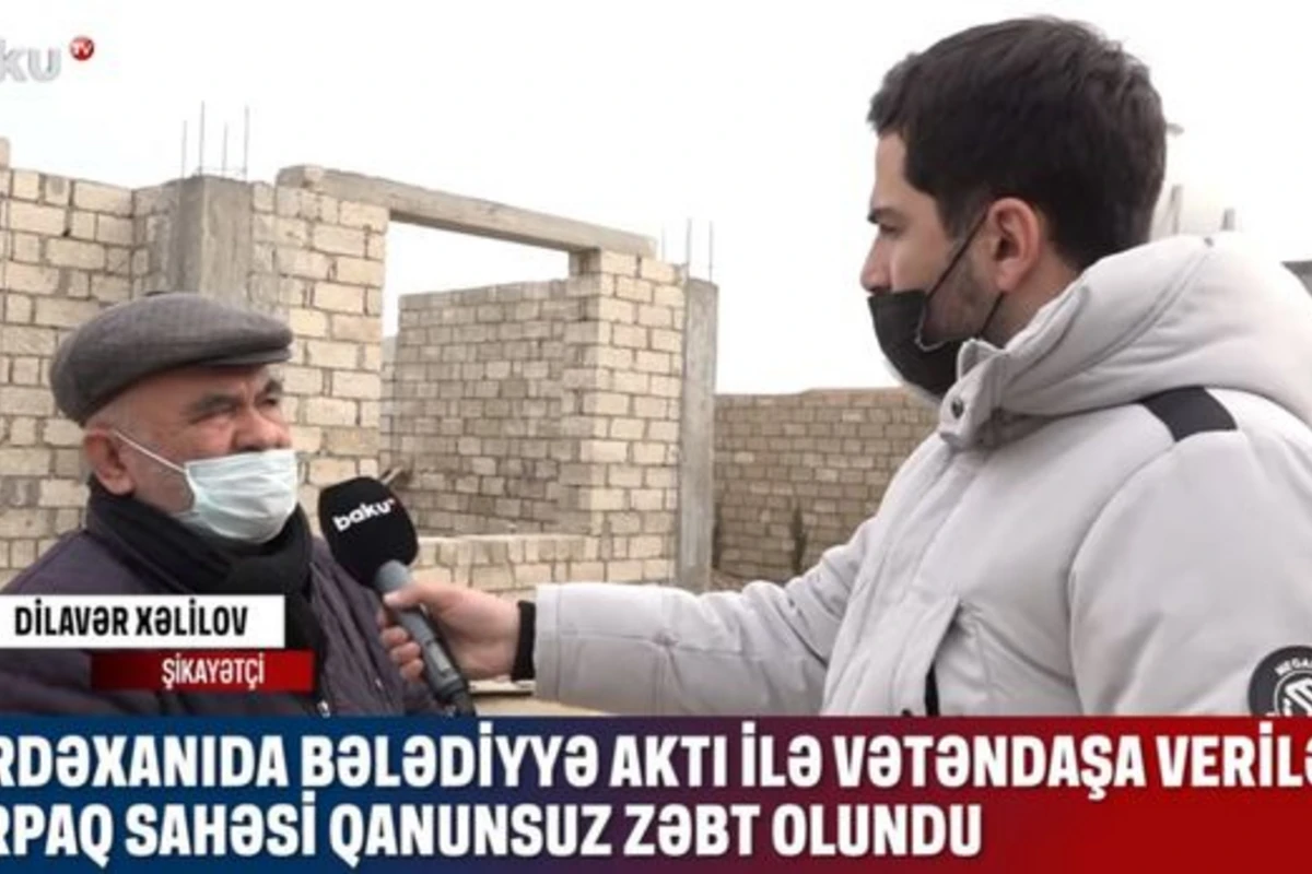 Kürdəxanıda bələdiyyə aktı ilə vətəndaşa verilən torpaq sahəsi qanunsuz zəbt olundu - VİDEO
