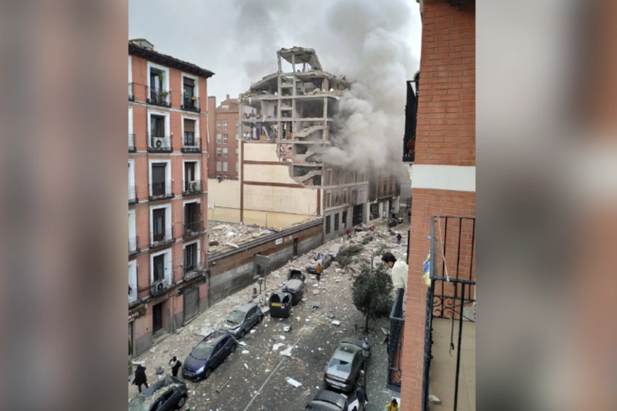 Madriddə güclü partlayış olub