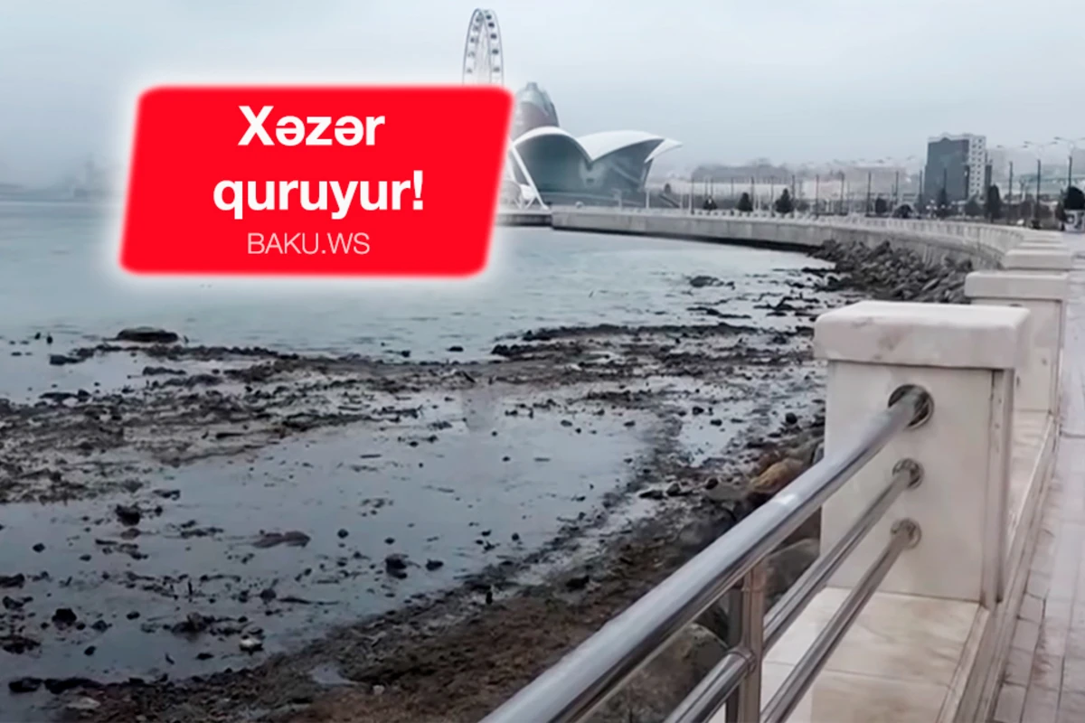 Xəzərin səviyyəsinin 18 metr aşağı düşəcəyi xəbərlərinə - RƏSMİ CAVAB
