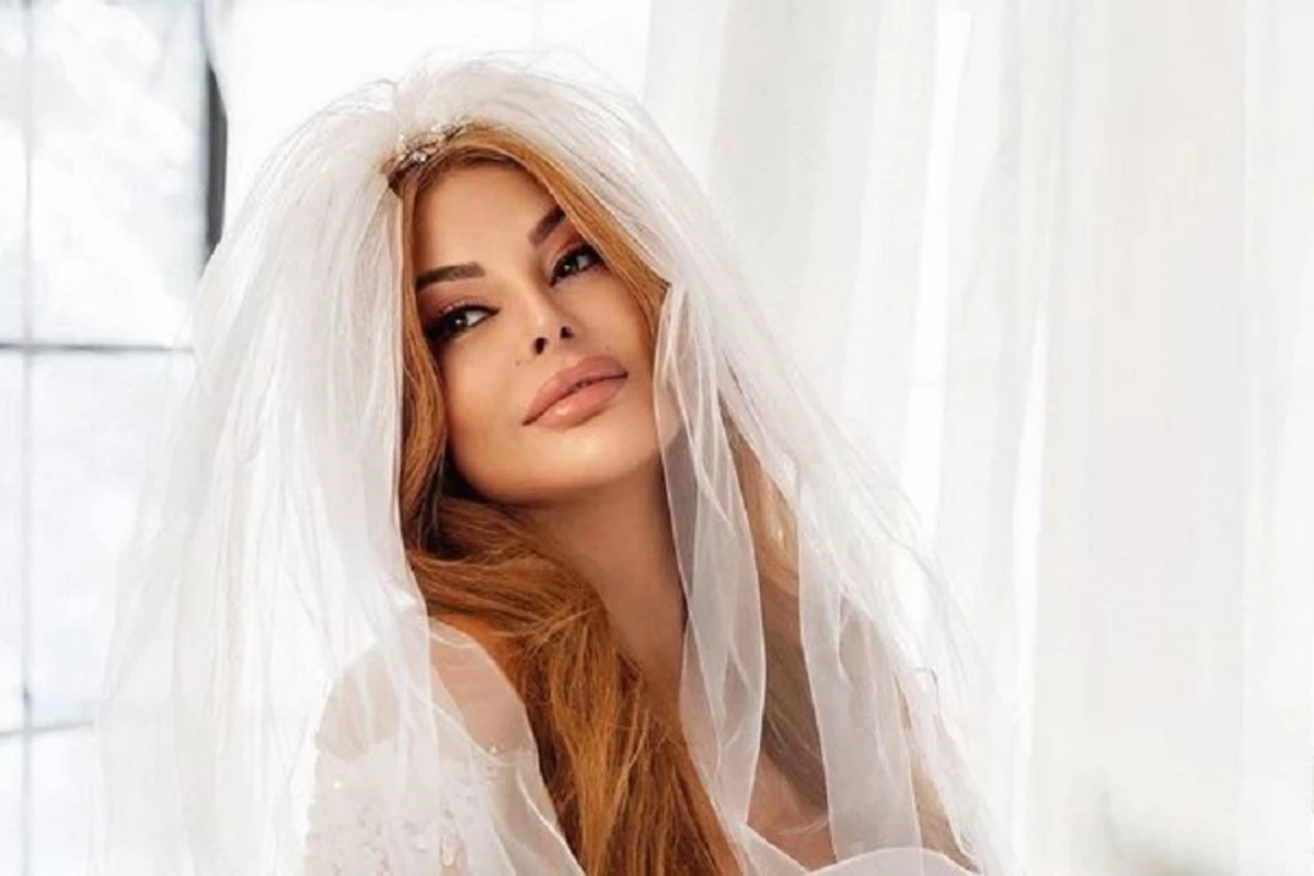 Aygün Kazımova gəlinlik geyindi - FOTO