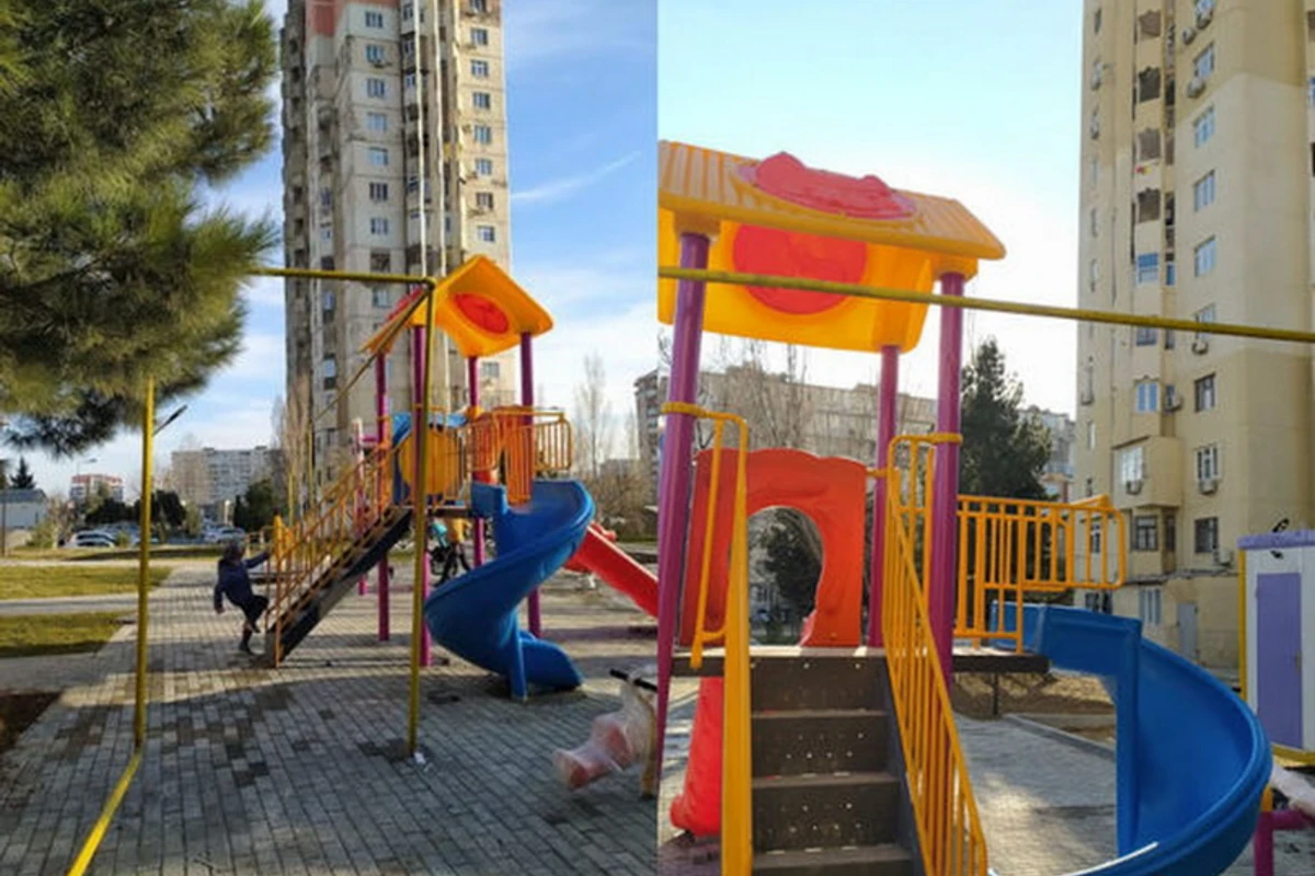 Bakıda əyləncə parkı uşaqlar üçün təhlükə saçır - FOTO