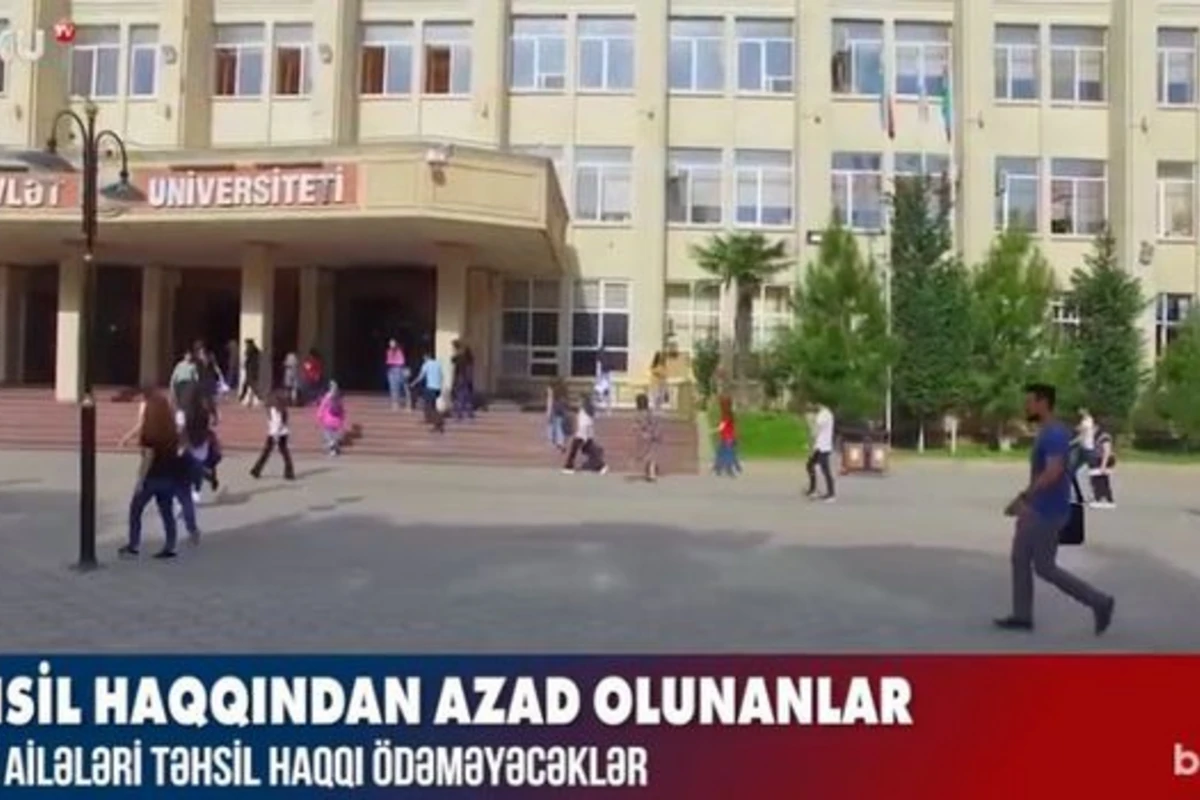 Şəhid ailələri təhsil haqqı ödəməyəcək - VİDEO
