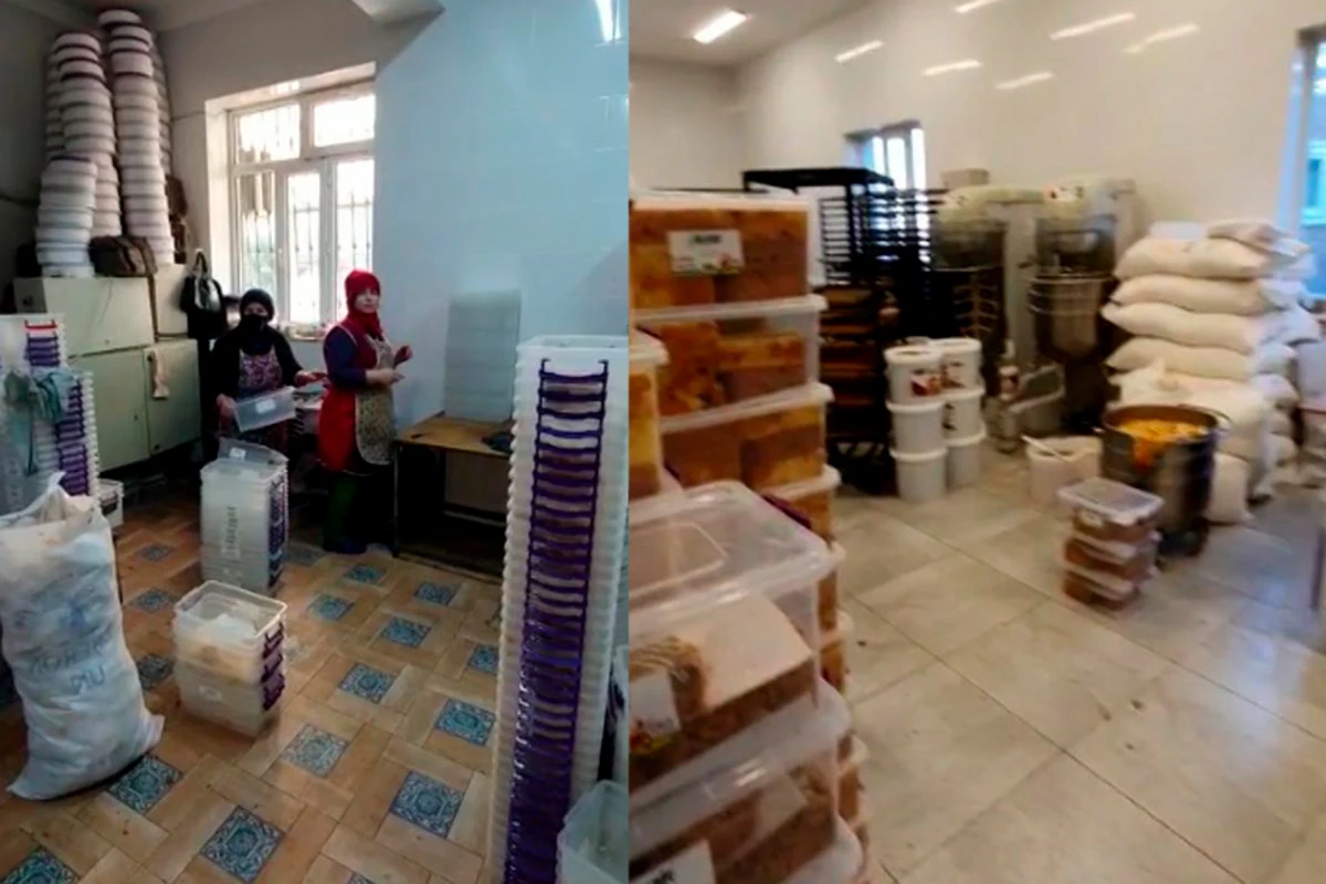 Bakıda şirniyyat sexində karantin qaydalarının pozulduğu aşkarlanıb - VİDEO
