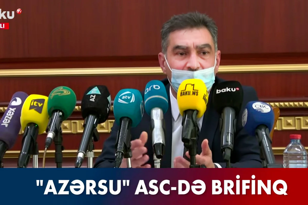 “Azərsu” Tarif Şurasının qərarı ilə bağlı brifinq keçirir - VİDEO