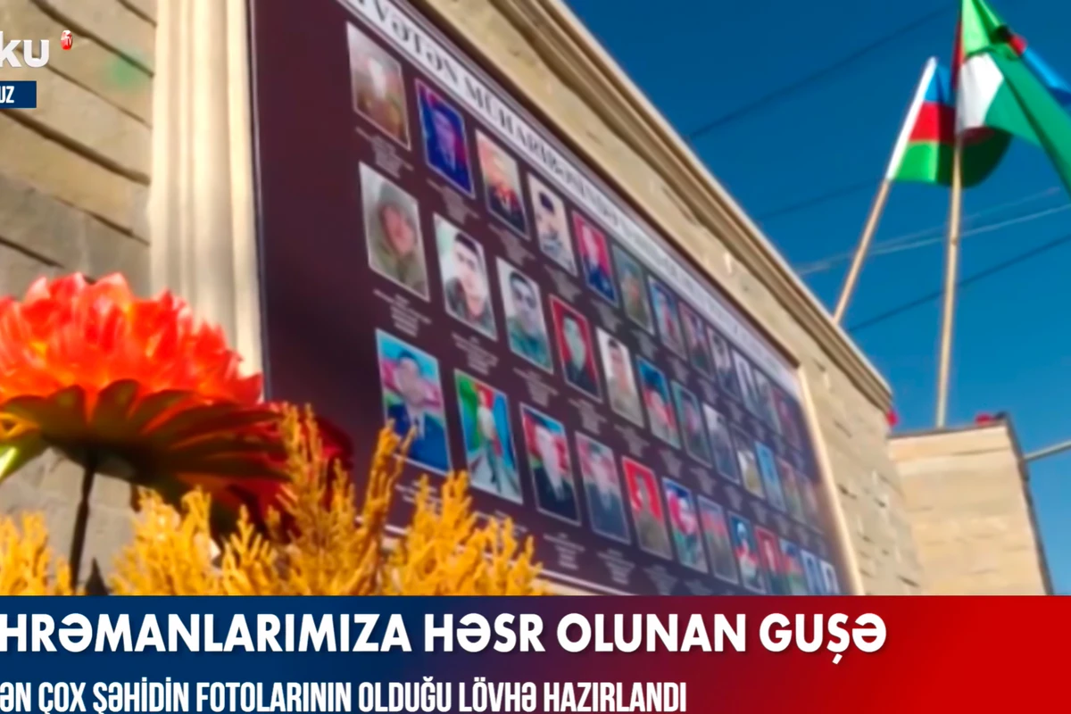 Tovuzda qəhrəmanlarımıza həsr olunan guşə - VİDEO