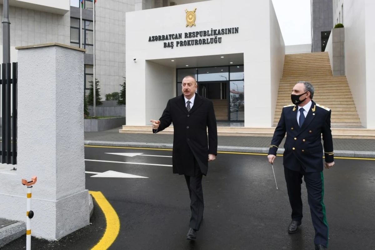Prezident Baş Prokurorluğun yeni inzibati bina kompleksinin açılışında iştirak edib - VİDEO - YENİLƏNİB