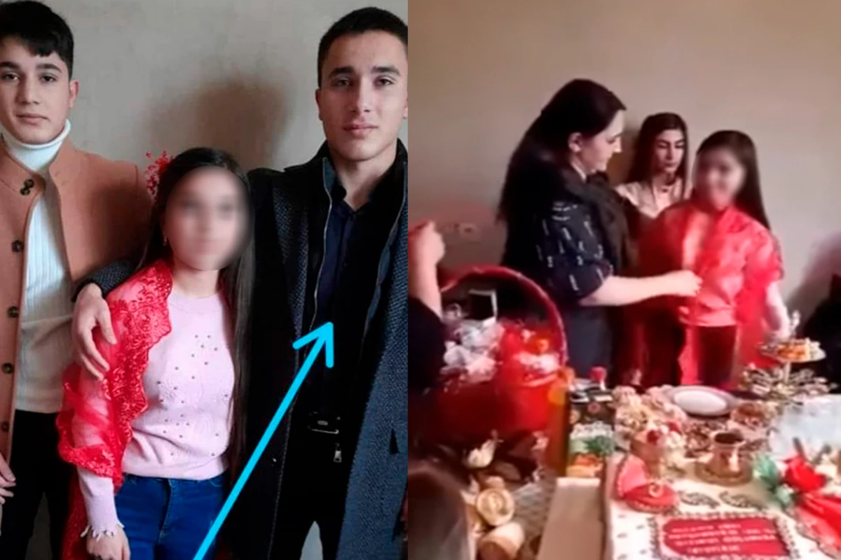 В Сети распространились кадры обручения 14-летней азербайджанки - ВИДЕО
