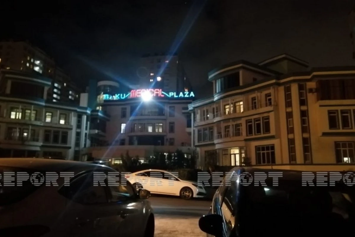 “Baku Medical Plaza”da yanğın olub - VİDEO