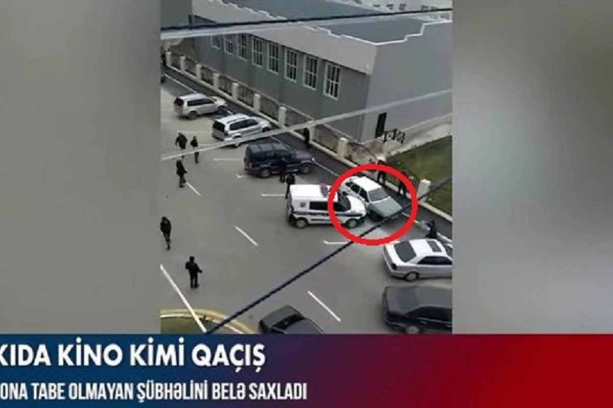 Bakıda polis qaçan şəxsə atəş açdı – Film kimi hadisə - VİDEO