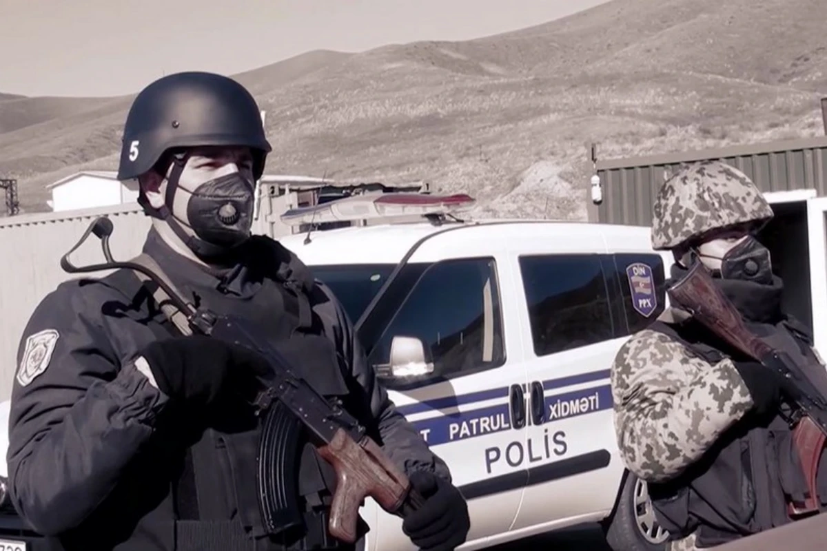 Polis işğaldan azad edilən ərazilərdə belə fəaliyyət göstərir - VİDEO