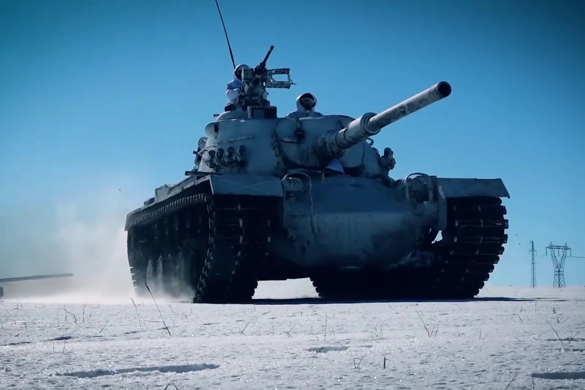 Qış təlimi-2021də tank və toplarla tapşırıqlar icra olunub - VİDEO