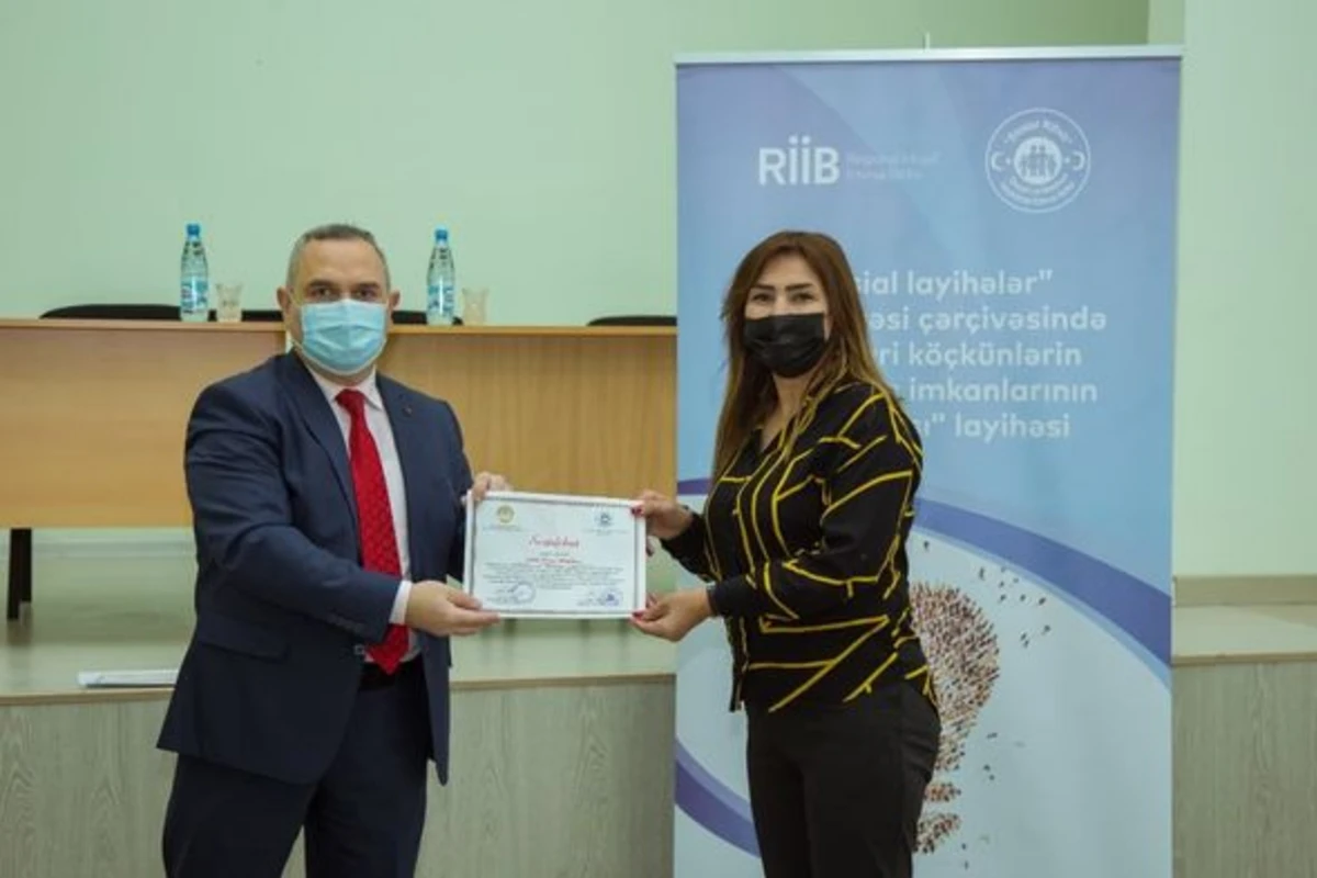 “Məcburi köçkünlərin məşğulluq imkanlarının artırılması” layihəsinin iştirakçıları təltif edildilər - FOTO