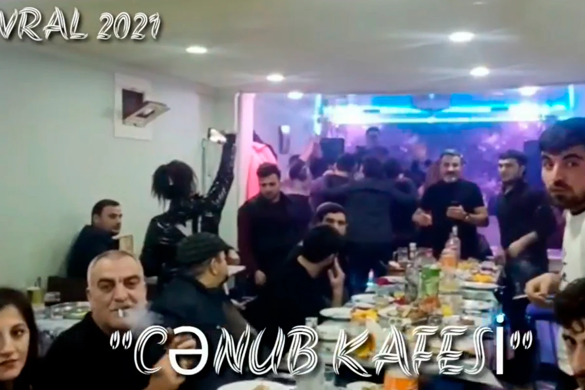 “Sevgililər günü”nü kafedə keçirən şəxslər cərimələndi - VİDEO