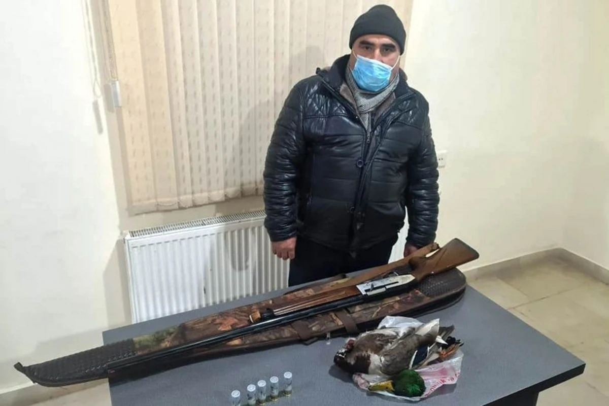 Siyəzəndə qanunsuz ov edən şəxs saxlanılıb