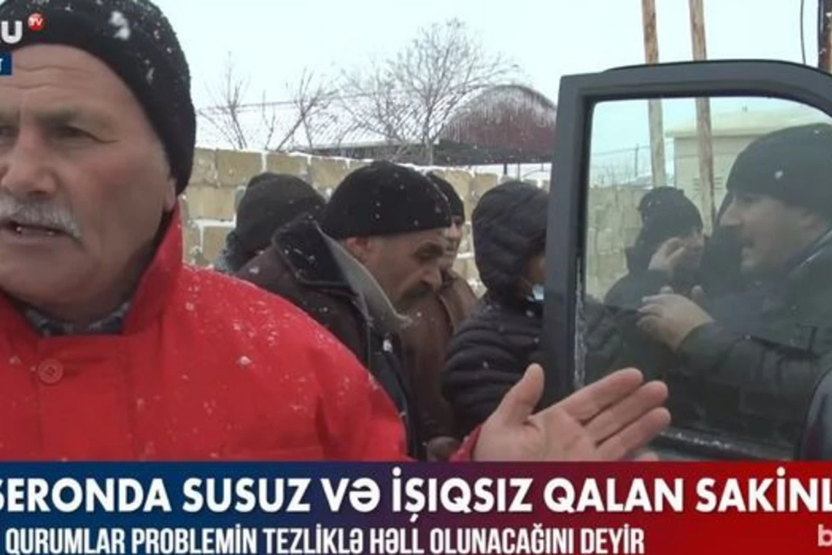 Sumqayıtda susuz və işıqsız qalan sakinlər – VİDEO