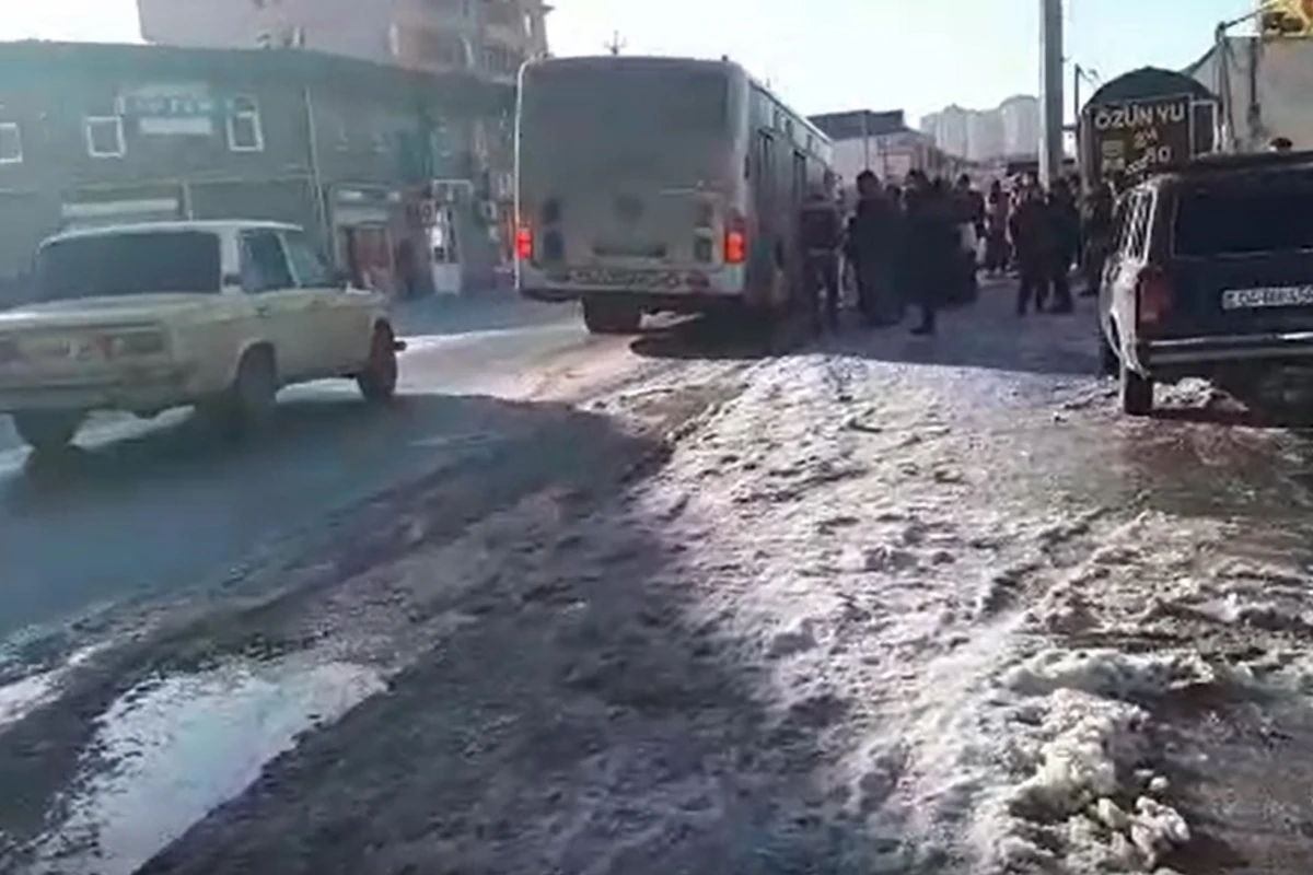Qarlı havanın problemi bitmir - Masazır camaatı çətinliklə üzləşib - VİDEO
