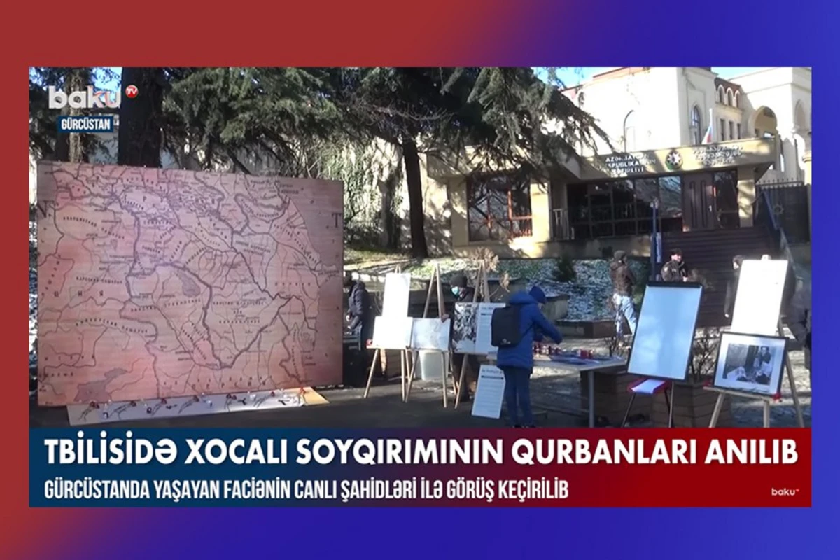 Tbilisidə Xocalı soyqırımının qurbanları anılıb - VİDEO Tbilisidə Xocalı soyqırımının qurbanları anılıb - VİDEO