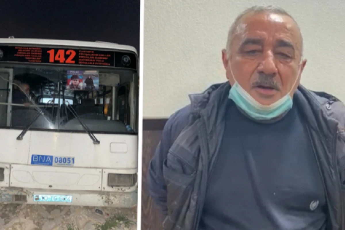 Sərxoş halda avtobus sürən sürücü tutuldu: Eləmişəm də - VİDEO
