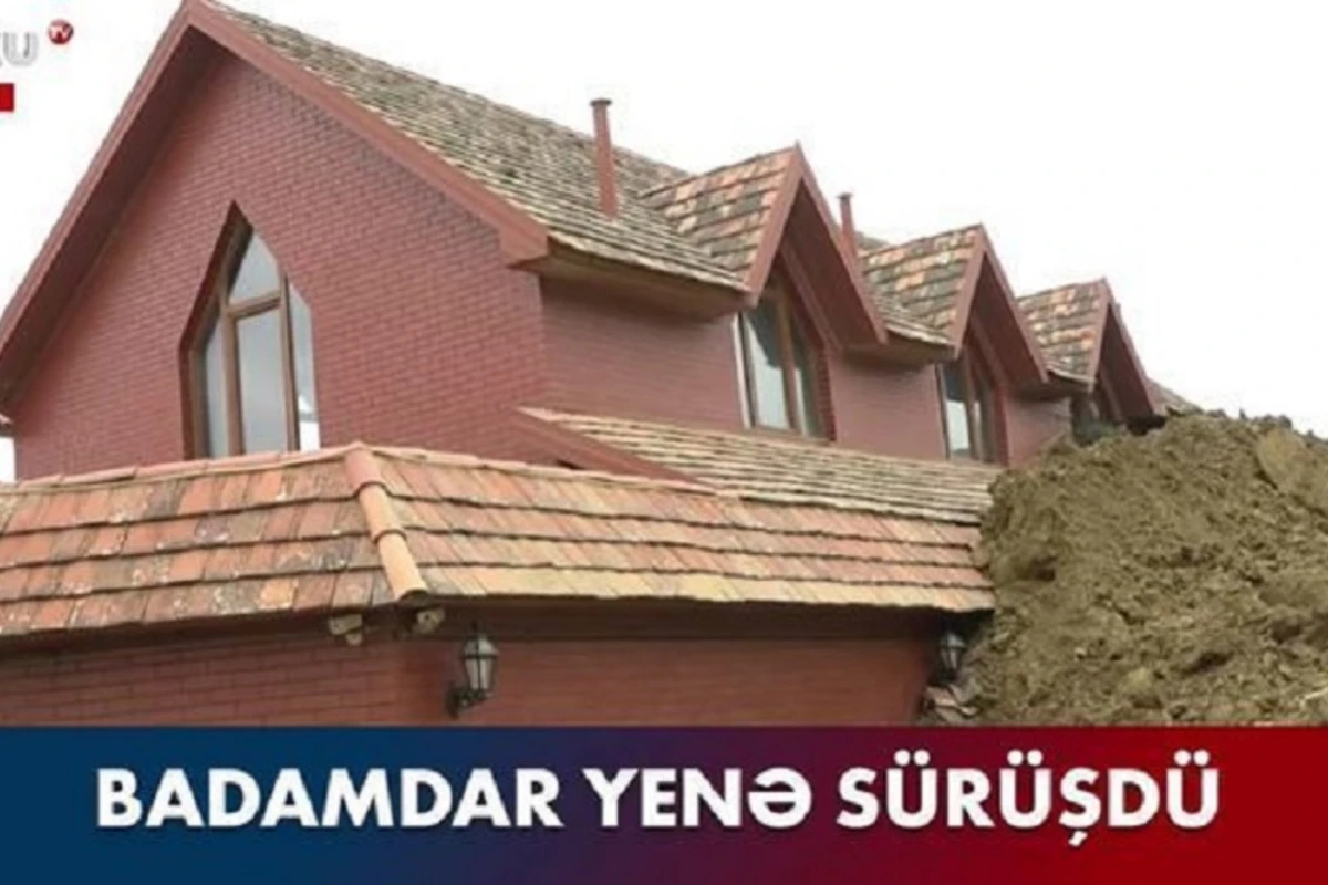 Репортаж Baku TV из Бадамдара, где вновь произошел оползень - ВИДЕО