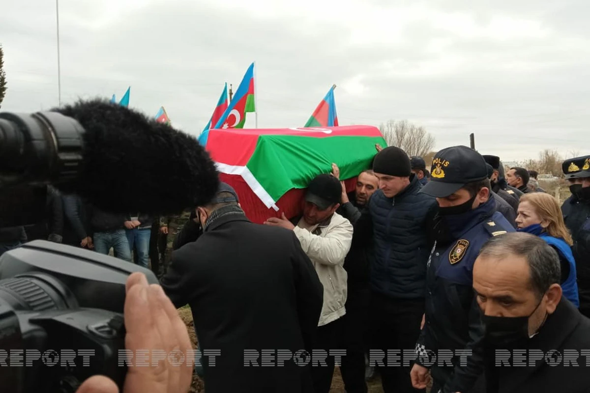 Daha bir şəhid dəfn edildi - FOTO
