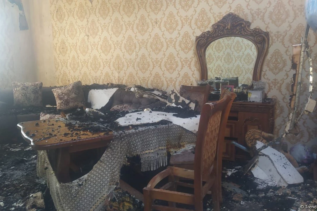 Bərdə sakini qonşusunun evini yandırdı - FOTO